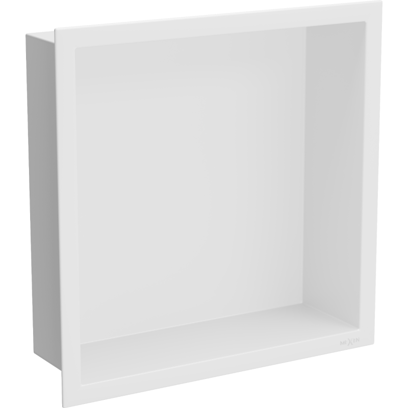 Mexen X-Wall-R prateleira embutida com flange 30 x 30 cm, branca - 1920303010