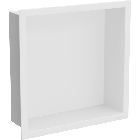Mexen X-Wall-R Nischeregal mit Flansch 30 x 30 cm, weiß - 1920303010