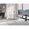 Mexen Glass freistehende transparente Badewanne 170 x 85 cm, klar, Chromverschluss - 58061708508