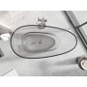 Mexen Glass διάφανη ανεξάρτητη μπανιέρα 170 x 85 cm, clear, βαλβίδα χρωμίου - 58061708508