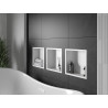 Mexen X-Wall-R estante empotrado con borde 30 x 30 cm, blanco - 1920303010