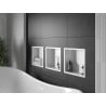 Mexen X-Wall-R Nischeregal mit Flansch 30 x 30 cm, weiß - 1920303010