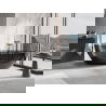Mexen Glass zwart vrijstaande doorzichtige badkuip 170 x 85 cm, chrom stop - 58061708513
