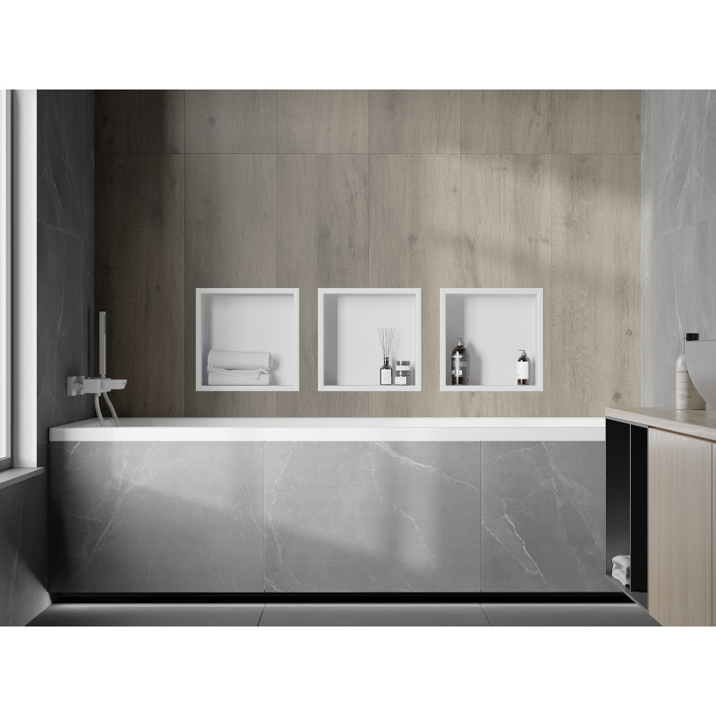 Mexen X-Wall-R nicheplank met flens 30 x 30 cm, wit - 1920303010