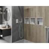 Mexen X-Wall-R Nischenregal mit Flansch 30 x 30 cm, weiß - 1920303010