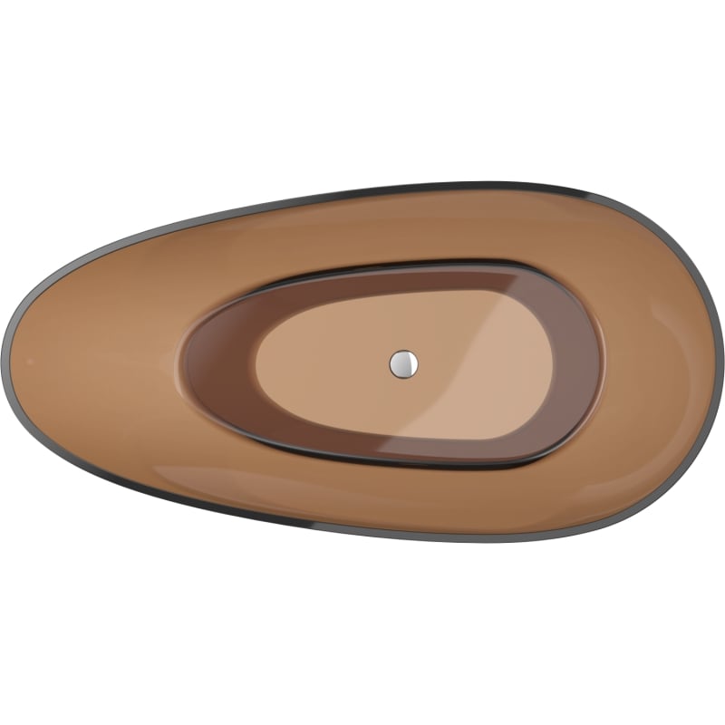 Mexen Glass earth itsenäinen läpinäkyvä 170 x 85 cm, kromitulppa - 58061708505