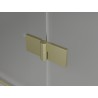 Mexen Mist-H T right-side hinged shower cabin 75 x 110 cm, transparent, brushed gold - 8A5T-075-110-55-00-P