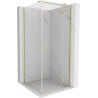Mexen Mist-H T right hinged shower enclosure 110 x 110 cm, transparent, brushed gold - 8A5T-110-110-55-00-P