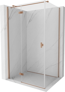 Mexen Mist-H T levi odprtni tuš kabina 120 x 85 cm, prozoren, brušeni baker - 8A5T-120-085-65-00-L