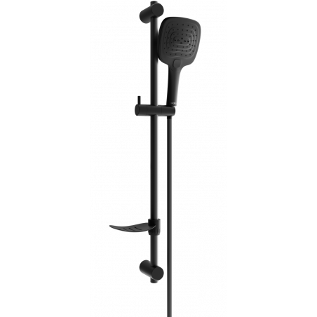 Mexen DF17 sliding shower set, black - 785174582-70