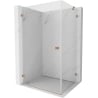 Mexen Lunar-B Duschkabine Schwenktür links 85 x 70 cm, Transparent, Gebürstetes Kupfer - 832-085-070-65-00-L