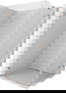 Mexen Lunar-B duschkabin med gångjärn vänster 95 x 70 cm, transparent, borstad koppar - 832-095-070-65-00-L