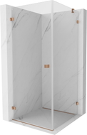 Mexen Lunar-B dušinurk avatav vasakule 80 x 80 cm, läbipaistev, harjatud vask - 832-080-080-65-00-L