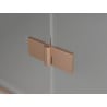 Mexen Mist H T Duschkabine, nach links öffnend, 120 x 90 cm, transparent, gebürstetes Kupfer - 8A5T-120-090-65-00-L