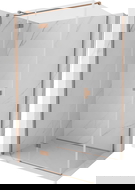 Mexen Mist-H T cabine de douche pivotante gauche 120 x 90 cm, transparent, cuivre brossé - 8A5T-120-090-65-00-L