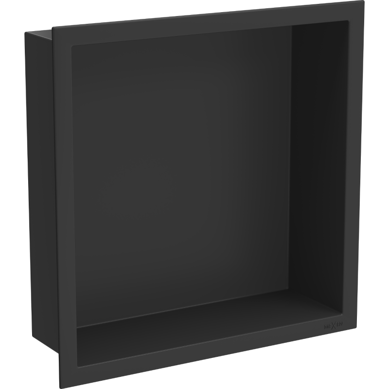 Mexen X-Wall-R nisplank met flens 30 x 30 cm, zwart - 1970303010