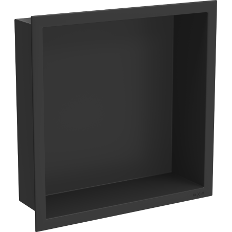 Mexen X-Wall-R nisplank met flens 30 x 30 cm, zwart - 1970303010