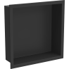 Mexen X-Wall-R nisplank met flens 30 x 30 cm, zwart - 1970303010