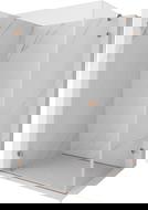 Mexen Lunar-B Duschkabine mit Schwingtür links 90 x 80 cm, transparent, gebürstetes Kupfer - 832-090-080-65-00-L