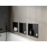Mexen X-Wall-R niche avec rebord 30 x 30 cm, noire - 1970303010