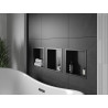Mexen X-Wall-R Einbauablage mit Flansch 30 x 30 cm, schwarz - 1970303010