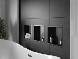 Mexen X-Wall-R niche avec rebord 30 x 30 cm, noire - 1970303010
