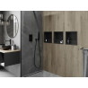 Mexen X-Wall-R Einbauablage mit Flansch 30 x 30 cm, schwarz - 1970303010