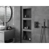 Mexen X-Wall-R estante empotrado con brida de 30 x 30 cm, negro - 1970303010