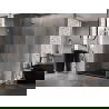 Mexen Lunar-B Duschkabine, schwenkbar, links, 100 x 80 cm, transparent, gebürstetes Kupfer - 832-100-080-65-00-L