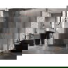 Mexen Lunar-B Duschkabine, schwenkbar, links, 100 x 80 cm, transparent, gebürstetes Kupfer - 832-100-080-65-00-L