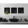 Mexen X-Wall-R estante empotrado con brida de 30 x 30 cm, negro - 1970303010