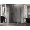 Mexen Lunar-B Duschkabine schwenkbar links 100 x 90 cm, transparent, gebürstetes Kupfer - 832-100-090-65-00-L