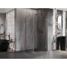 Mexen Lunar-B Duschkabine schwenkbar rechts 70 x 70 cm, transparent, gebürstetes Kupfer - 832-070-070-65-00-P