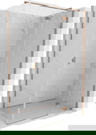 Mexen Mist-H T cabine de douche pivotante à droite 100 x 80 cm, transparent, cuivre brossé - 8A5T-100-080-65-00-P