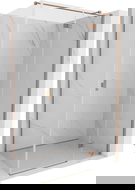 Mexen Mist-H T Duschkabine rechts schwenkbar 80 x 85 cm, transparent, gebürstetes Kupfer - 8A5T-080-085-65-00-P