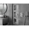 Mexen X-Wall-R estante de nicho con reborde y balda 30 x 30 cm, inox - 1910303010S