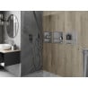 Mexen X-Wall-R Nisplank met flens en plank 30 x 30 cm, inox - 1910303010S