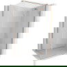 Mexen Mist H T Duschkabine, schwenkbar, rechts 100 x 85 cm, transparent, gebürstetes Kupfer - 8A5T-100-085-65-00-P