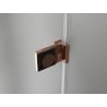Mexen Lunar-B right hinged shower cabin 90 x 80 cm, transparent, brushed copper - 832-090-080-65-00-P