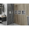 Mexen X-Wall-R étagère encastrée avec rebord et étagère 30 x 30 cm, blanche - 1920303010S
