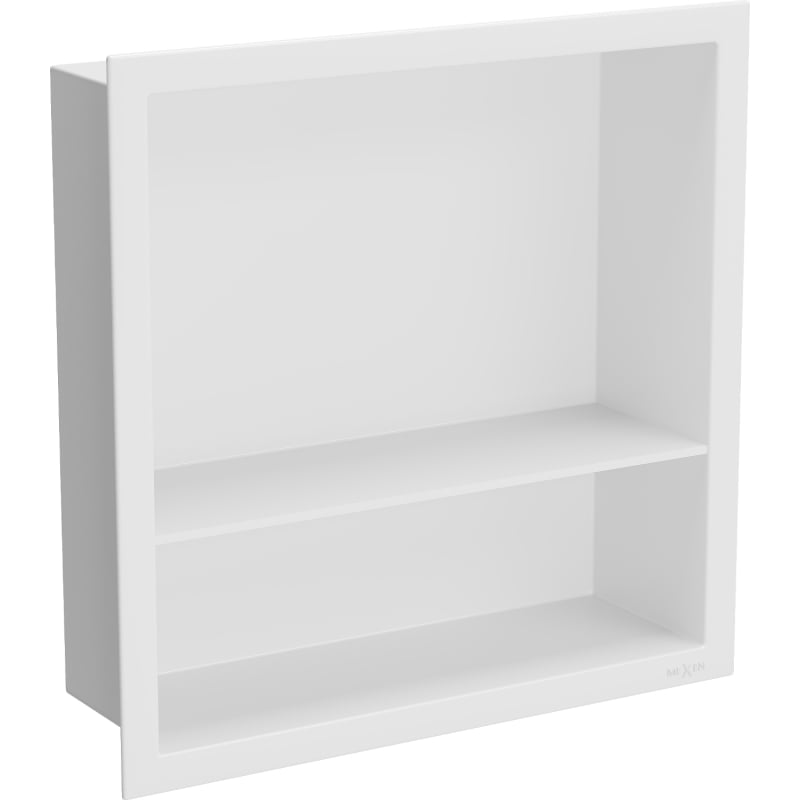Mexen X-Wall-R estante empotrado con reborde y estante de 30 x 30 cm, blanco - 1920303010S