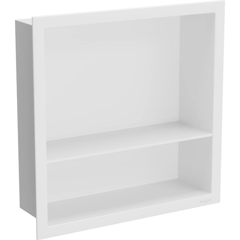 Mexen X-Wall-R Wandeinbauregal mit Rahmen und Regal 30 x 30 cm, weiß - 1920303010S