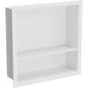Mexen X-Wall-R étagère d'encastrement avec rebord et étagère 30 x 30 cm, blanche - 1920303010S