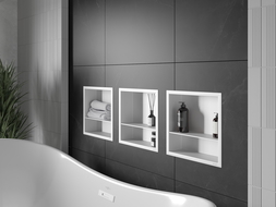 Mexen X-Wall-R Wandeinbauregal mit Rahmen und Regal 30 x 30 cm, weiß - 1920303010S