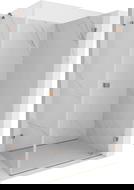 Mexen Lunar-B duša kabīne ar atlokāmu durvju labajā pusē 100 x 80 cm, caurspīdīga, matēts varš - 832-100-080-65-00-P