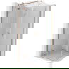 Mexen Mist H T Duschkabine, schwenkbar, links, 100 x 100 cm, transparent, gebürstetes Kupfer - 8A5T-100-100-65-00-L