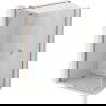 Mexen Mist H T Duschkabine schwenkbar links 90 x 110 cm, transparent, gebürstetes Kupfer - 8A5T-090-110-65-00-L