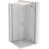 Mexen Mist-H T right-hinged shower cabin 110 x 110 cm, transparent, brushed copper - 8A5T-110-110-65-00-P