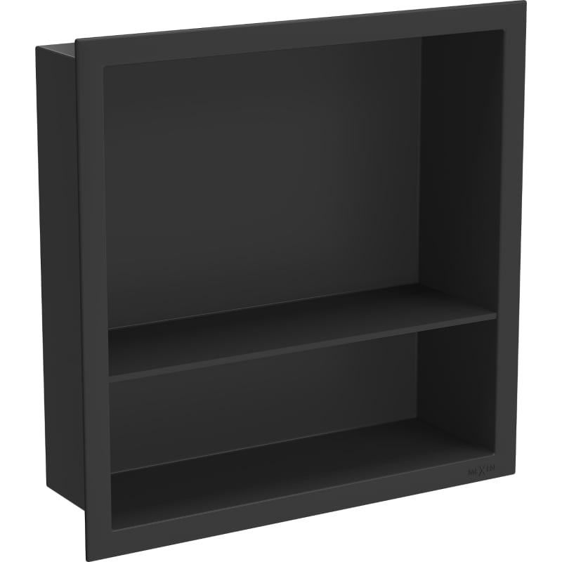 Mexen X-Wall-R Nischenregal mit Kragen und Ablage 30 x 30 cm, schwarz - 1970303010S