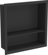 Mexen X-Wall-R inbouwnis met flens en plank 30 x 30 cm, zwart - 1970303010S